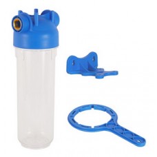 Корпус магистральный фильтра 10"SL Ø1" прозрачный АКВАБРАЙТ (1) Корпус магистральный фильтра 10"SL Ø1" прозрачный АКВАБРАЙТ (1)