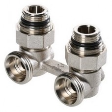 Узел для нижнего подкл. рад. угловой Ø3/4" евроконус (c комплектом адаптеров 1/2") VALTEC Узел для нижнего подкл. рад. угловой Ø3/4" евроконус (c комплектом адаптеров 1/2") VALTEC