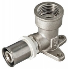 Уголок с креплением (водорозетка) удлиненная пресс внутренняя резьба Ø16х1/2" VALTEC (10/60) Уголок с креплением (водорозетка) удлиненная пресс внутренняя резьба Ø16х1/2" VALTEC (10/60)