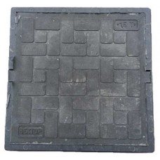 Люк полимерный квадрат Ø700 15кН 1,5т черный Люк полимерный квадрат Ø700 15кН 1,5т черный