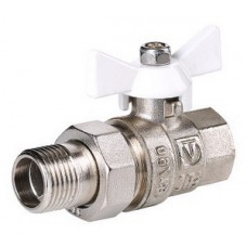 Кран шар. с полусгоном Ø1/2" внутр./нар. белый VALTEC Base (10/160) Кран шар. с полусгоном Ø1/2" внутр./нар. белый VALTEC Base (10/160)