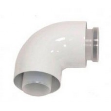 Колено 87° Ø60/100мм + хомут PROTHERM для конденсационных котлов Рысь Колено 87° Ø60/100мм + хомут PROTHERM для конденсационных котлов Рысь