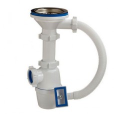 Сифон бутылочный с переливом Ø3½"х40мм А-4007 ОРИО (30) Сифон бутылочный с переливом Ø3½"х40мм А-4007 ОРИО (30)