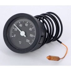 Термометр наклад. с капилл. 1/2" d52, 10 см 120 С, EMMETI Термометр наклад. с капилл. 1/2" d52, 10 см 120 С, EMMETI