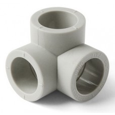 Тройник двухплоскостной PP-R Ø20 PRO AQUA Серый (25/200) Тройник двухплоскостной PP-R Ø20 PRO AQUA Серый (25/200)