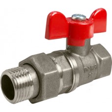 Кран шар. с полусгоном ник. Ø1/2" внутр./нар. бабочка VALFEX (80/20) Кран шар. с полусгоном ник. Ø1/2" внутр./нар. бабочка VALFEX (80/20)