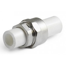 Разборное соединение PP-R Ø20х3/4" PRO AQUA Белый (20/140) Разборное соединение PP-R Ø20х3/4" PRO AQUA Белый (20/140)