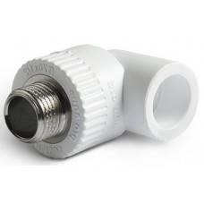 Уголок комб. нар.р. PP-R Ø20х1/2" PRO AQUA Белый (10/150) Уголок комб. нар.р. PP-R Ø20х1/2" PRO AQUA Белый (10/150)