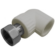 Уголок комб. с нак. гайкой PP-R Ø20х1/2" VALFEX Серый (40/160) Уголок комб. с нак. гайкой PP-R Ø20х1/2" VALFEX Серый (40/160)