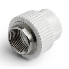 Муфта комб. внутр.р. PP-R под ключ Ø50х1½" PRO AQUA Белый (20) Муфта комб. внутр.р. PP-R под ключ Ø50х1½" PRO AQUA Белый (20)