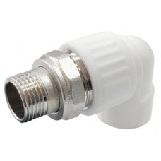 Уголок комб. разб. для радиатора нар.р. PP-R Ø25х1/2" VALFEX Белый (15/60) Уголок комб. разб. для радиатора нар.р. PP-R Ø25х1/2" VALFEX Белый (15/60)