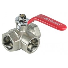 Кран шар. трехходовой T-обр. ник. Ø1/2" внутр.р. VALFEX (40/8) Кран шар. трехходовой T-обр. ник. Ø1/2" внутр.р. VALFEX (40/8)