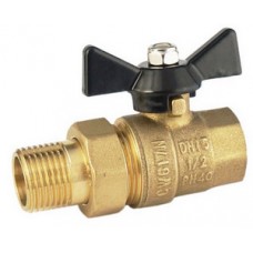 Кран шар. с полусгоном Ø1/2" внутр./нар. бабочка TIM (64) Кран шар. с полусгоном Ø1/2" внутр./нар. бабочка TIM (64)