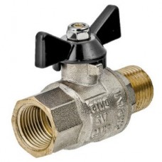 Кран шар. Ø1/2" внутр./нар. бабочка VALTEC Perfect (11/66) Кран шар. Ø1/2" внутр./нар. бабочка VALTEC Perfect (11/66)