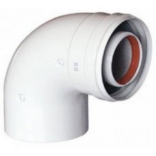 Угол коакс. NAVIEN M-F 90° d 60/100 White (белый) Угол коакс. NAVIEN M-F 90° d 60/100 White (белый)