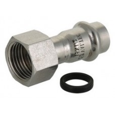 Муфта с нак. гайкой INOX-PRESS Ø15х1/2" VALTEC (5/200) Муфта с нак. гайкой INOX-PRESS Ø15х1/2" VALTEC (5/200)