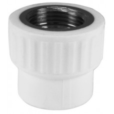 Муфта комб. внутр.р. PP-R Ø20x3/4" VALFEX Белый (25/100) Муфта комб. внутр.р. PP-R Ø20x3/4" VALFEX Белый (25/100)