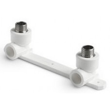 Настенный комплект нар.р. PP-R Ø20х3/4" VALFEX Белый (5/20) Настенный комплект нар.р. PP-R Ø20х3/4" VALFEX Белый (5/20)