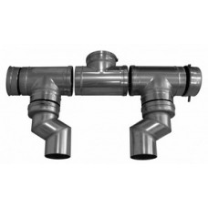 Дымоотводящий комплект для двух котлов в каскаде Ø250мм LXO00069144- Дымоотводящий комплект для двух котлов в каскаде Ø250мм LXO00069144-