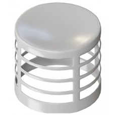 Наконечник Ø80 белый нержавейка KRATS Наконечник Ø80 белый нержавейка KRATS