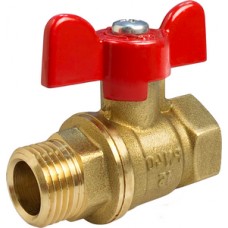 Кран шар. Ø1/2" внутр./нар. бабочка VALFEX OPTIMA (32/128) Кран шар. Ø1/2" внутр./нар. бабочка VALFEX OPTIMA (32/128)