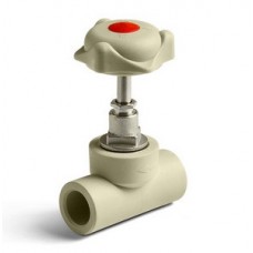 Вентиль запорный PP-R Ø25 PRO AQUA Серый (1/40) Вентиль запорный PP-R Ø25 PRO AQUA Серый (1/40)