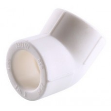 Уголок PP-R Ø50*45° VALTEC Белый (5/30) Уголок PP-R Ø50*45° VALTEC Белый (5/30)