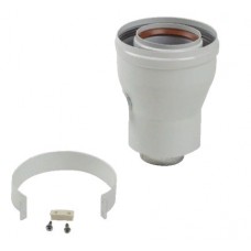 Адаптер стартовый MIZUDO (коаксиальный) 60*120/80*125+хомут Н-01 Адаптер стартовый MIZUDO (коаксиальный) 60*120/80*125+хомут Н-01