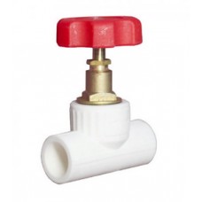 Вентиль запорный PP-R Ø20*90° VALFEX Белый (7/35) Вентиль запорный PP-R Ø20*90° VALFEX Белый (7/35)