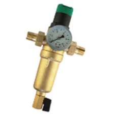 Фильтр промывной с манометром и редуктором давления Ø1/2" нар./нар. TIM (1/8) Фильтр промывной с манометром и редуктором давления Ø1/2" нар./нар. TIM (1/8)