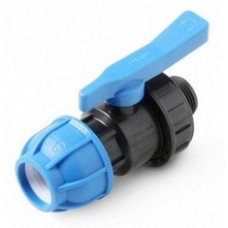 Кран шар. нар.р. ПНД Ø32х1" UNIO синий Кран шар. нар.р. ПНД Ø32х1" UNIO синий