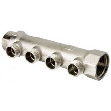 Коллектор распределительный 4 выхода Ø1"х1/2" нар.р. VALTEC (2/30) Коллектор распределительный 4 выхода Ø1"х1/2" нар.р. VALTEC (2/30)