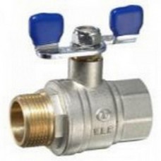 Кран шар. Ø1/2" внутр./нар. бабочка TIM Эконом (120) Кран шар. Ø1/2" внутр./нар. бабочка TIM Эконом (120)