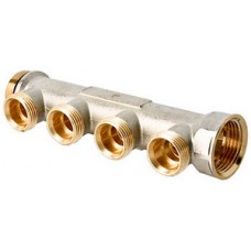 Коллектор распределительный 2 выхода Ø1"х3/4" евроконус VALTEC (70/70) Коллектор распределительный 2 выхода Ø1"х3/4" евроконус VALTEC (70/70)