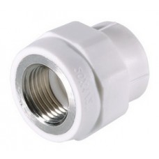 Муфта комб. внутр.р. PP-R Ø25х3/4" VALTEC Белый (10/200) Муфта комб. внутр.р. PP-R Ø25х3/4" VALTEC Белый (10/200)