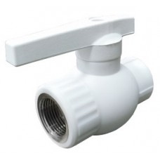 Кран шаровой внутр.р. PP-R Ø32х1" VALFEX Белый (26/6) Кран шаровой внутр.р. PP-R Ø32х1" VALFEX Белый (26/6)