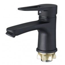 Смеситель для умыв. цинк на гайке кор.излив картридж Ø35 черный матовый G-LAUF NUD1-A045YB Смеситель для умыв. цинк на гайке кор.излив картридж Ø35 черный матовый G-LAUF NUD1-A045YB