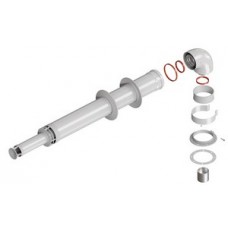 Комплект дымохода Ø60/100мм (коаксиал.) L=1м антилед унив. (кроме Immer. и Deluxe 75/100) KRATS Комплект дымохода Ø60/100мм (коаксиал.) L=1м антилед унив. (кроме Immer. и Deluxe 75/100) KRATS