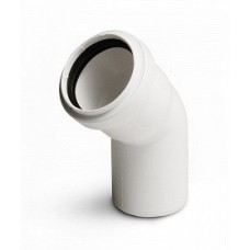 Отвод внутр. канал. Ø110*45° PRO AQUA STILTE Белый (40) Отвод внутр. канал. Ø110*45° PRO AQUA STILTE Белый (40)