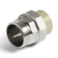 Муфта комб. разб. нар.р. PP-R Ø20х3/4" PRO AQUA Серый (10/60)