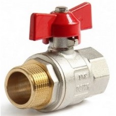 Кран шар. Ø3/4" внутр./нар. бабочка PRO AQUA (12/96) Кран шар. Ø3/4" внутр./нар. бабочка PRO AQUA (12/96)