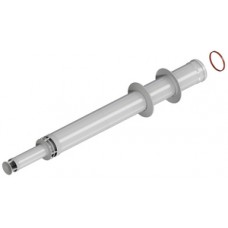 Труба Ø60/100мм с наконечником АНТИЛЁД (коаксиальная) L=1,0м KRATS Труба Ø60/100мм с наконечником АНТИЛЁД (коаксиальная) L=1,0м KRATS