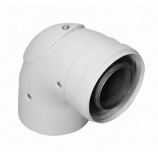 Колено 90° Ø60/100мм (инспектируемое) Колено 90° Ø60/100мм (инспектируемое)