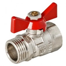 Кран шар. Ø1/2" внутр./нар. бабочка VALTEC Compact (20/320) Кран шар. Ø1/2" внутр./нар. бабочка VALTEC Compact (20/320)