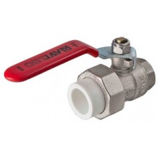 Кран латунь внутр.р. с перех. на PP-R Ø20х1/2" VALTEC Белый (10/120) Кран латунь внутр.р. с перех. на PP-R Ø20х1/2" VALTEC Белый (10/120)