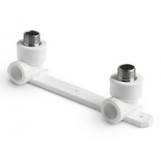 Настенный комплект нар.р. PP-R Ø25х1/2" PRO AQUA Белый Настенный комплект нар.р. PP-R Ø25х1/2" PRO AQUA Белый