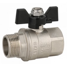 Кран шар. Ø1" внутр./нар. бабочка GAPPO (10/60)