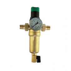 Фильтр промывной с манометром и редуктором давления Ø3/4" нар./нар. TIM Фильтр промывной с манометром и редуктором давления Ø3/4" нар./нар. TIM