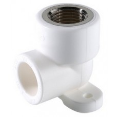 Уголок комб. с креплением внутр.р. PP-R Ø25х1/2" VALTEC Белый Уголок комб. с креплением внутр.р. PP-R Ø25х1/2" VALTEC Белый