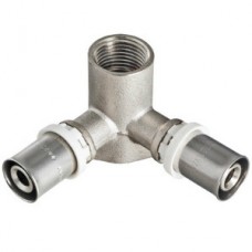 Уголок с креплением (водорозетка) проходная пресс внутренняя резьба Ø20х1/2" VALTEC (10/30) Уголок с креплением (водорозетка) проходная пресс внутренняя резьба Ø20х1/2" VALTEC (10/30)